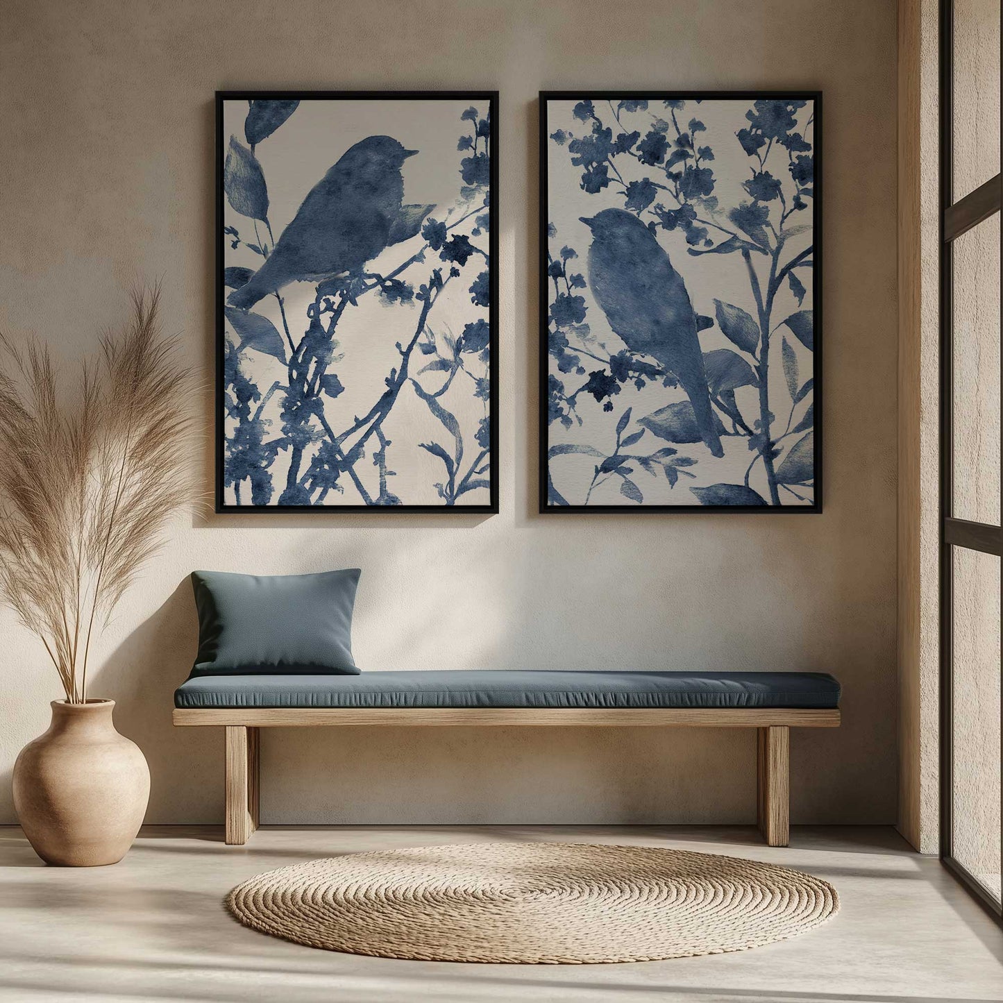[Color:Satin Black], Picture of art in a Satin Black frame
