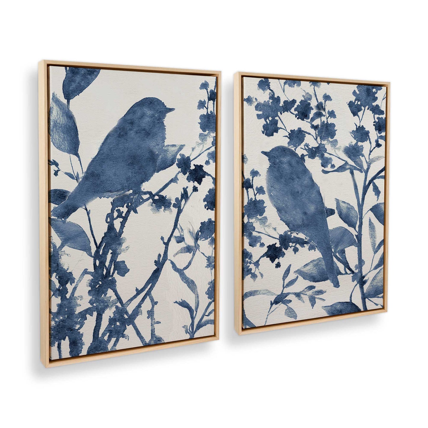 [Color:American Maple], Picture of art in a American Maple frame at an angle