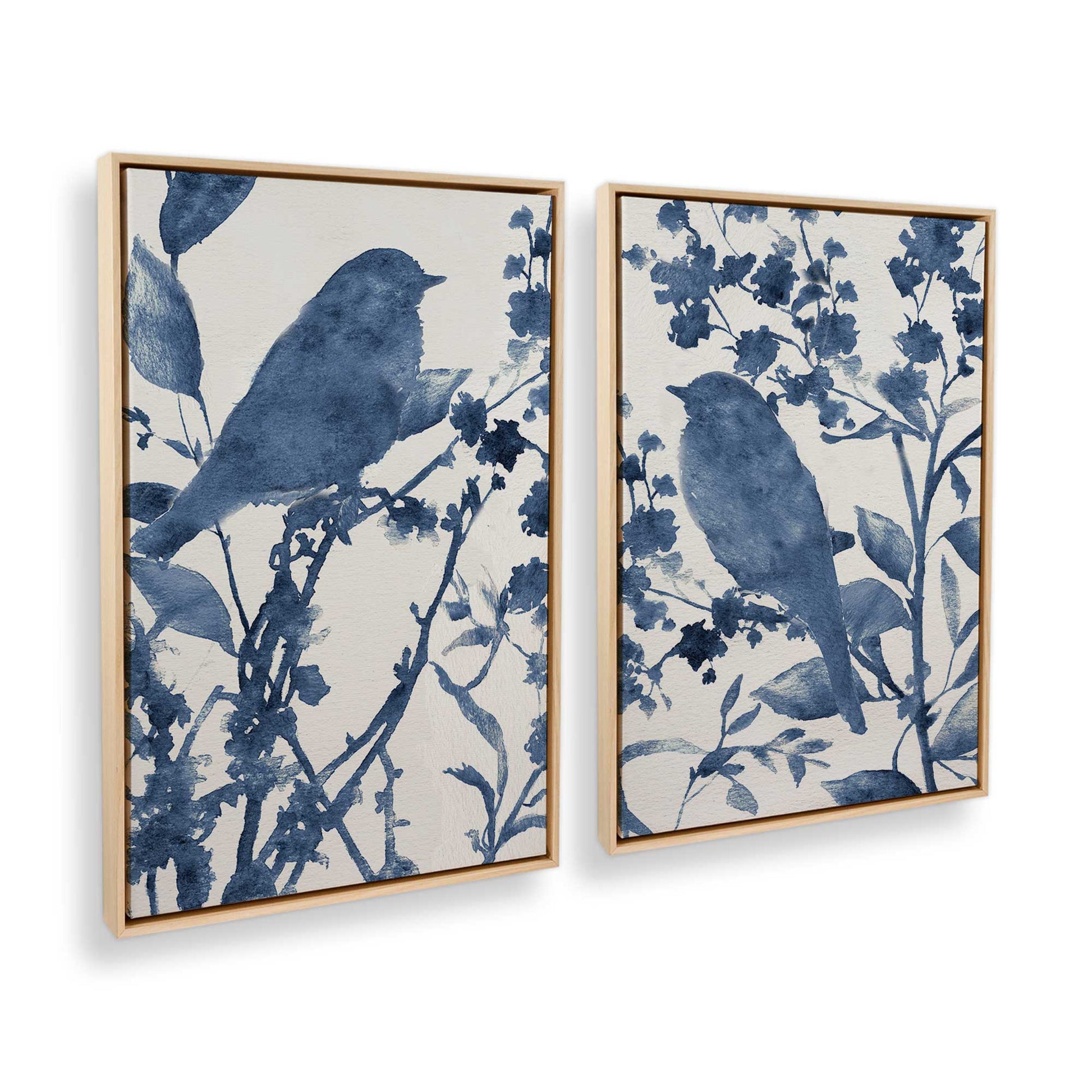 [Color:American Maple], Picture of art in a American Maple frame at an angle