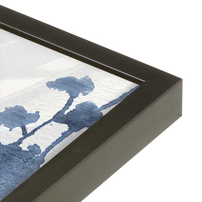 [Color:Satin Black], Picture of art in a Satin Black frame of the corner
