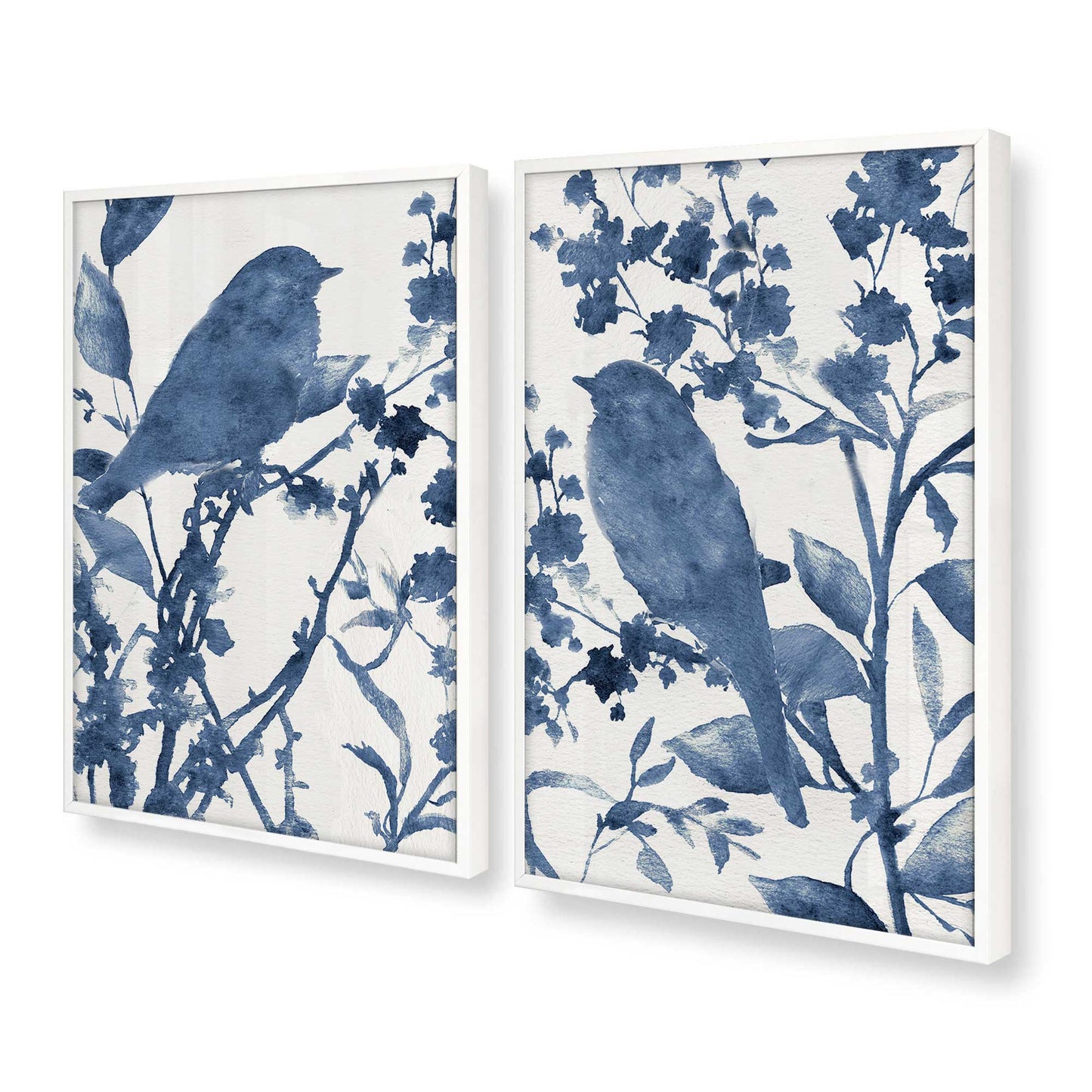 [Color:Opaque White], Picture of art in a Opaque White frame at an angle