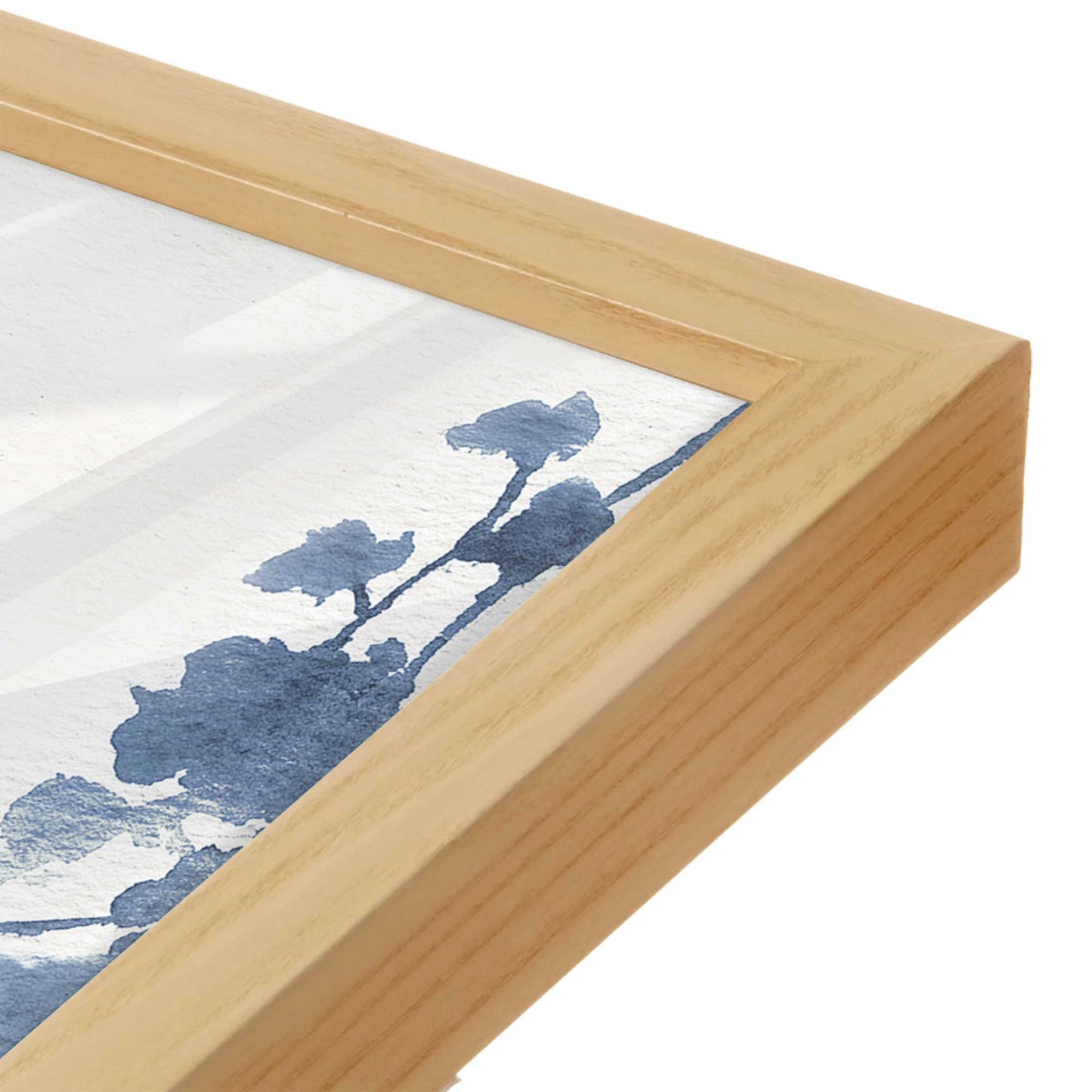 [Color:American Maple], Picture of art in a American Maple frame of the corner