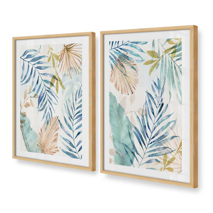 [Color:American Maple], Picture of art in a American Maple frame at an angle