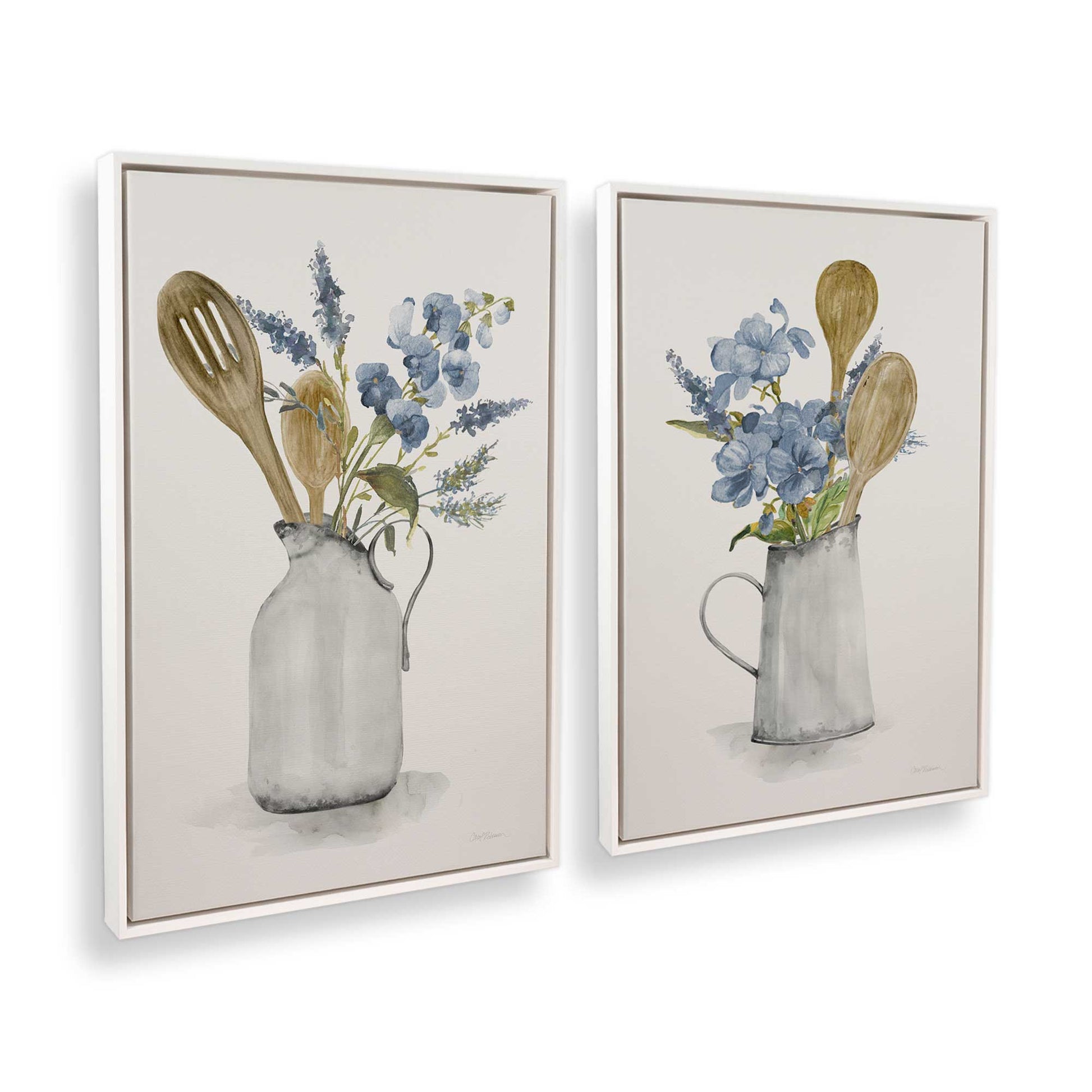 [Color:Opaque White], Picture of art in a White frame at an angle