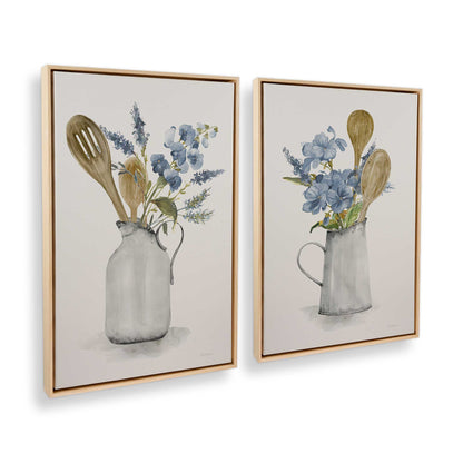 [Color:American Maple], Picture of art in a American Maple frame at an angle