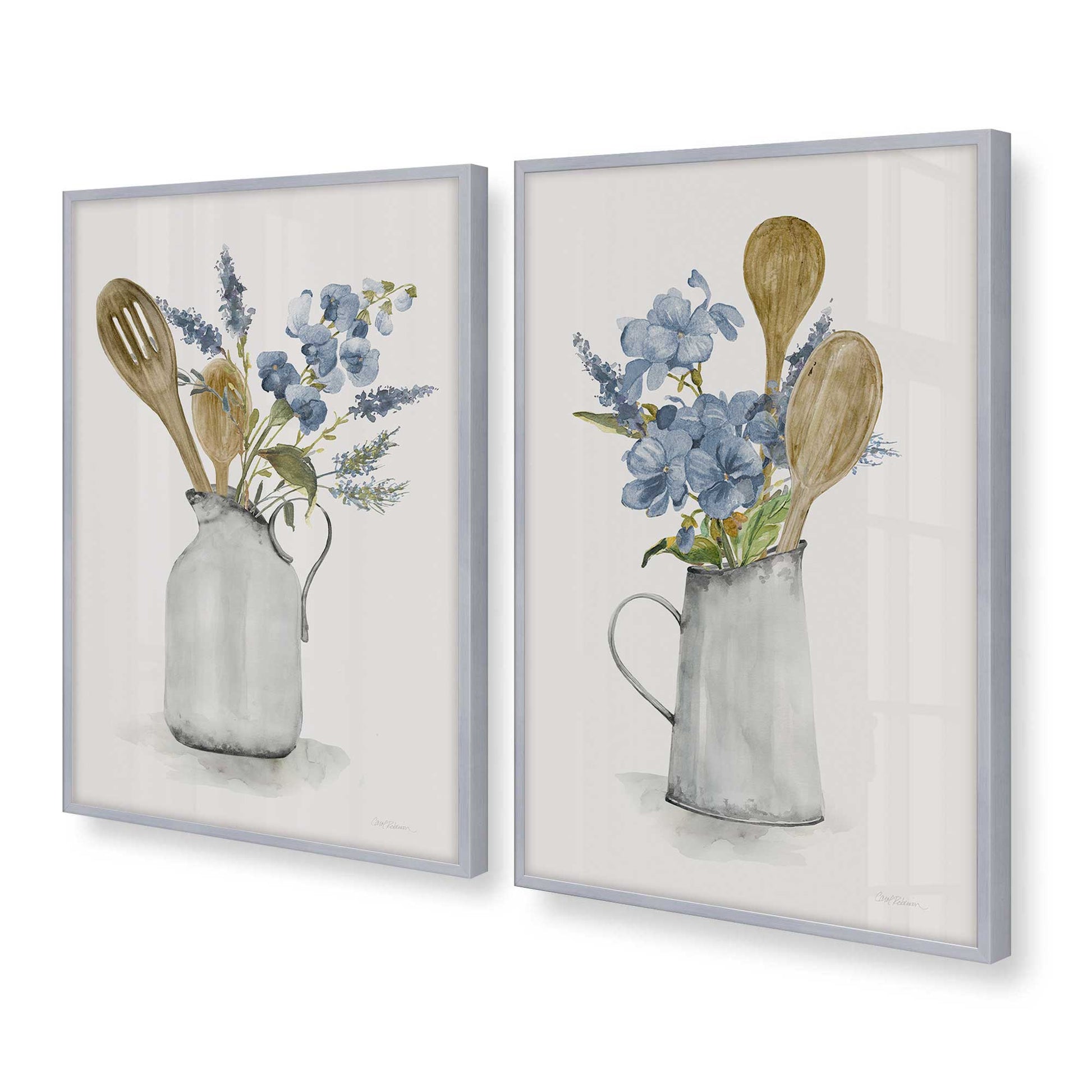 [Color:Polished Chrome], Picture of art in a Polished Chrome frame at an angle