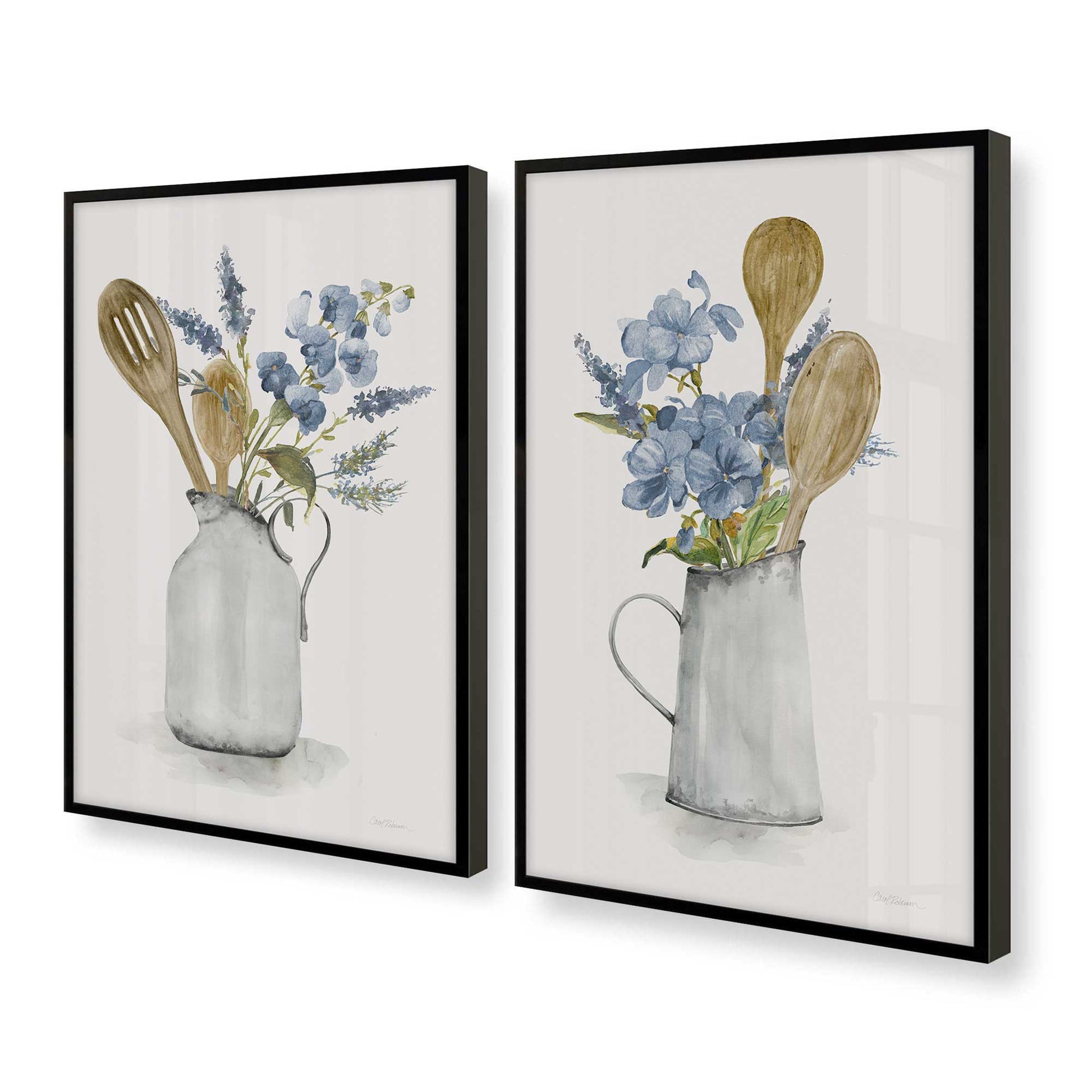 [Color:Satin Black], Picture of art in a Satin Black frame at an angle