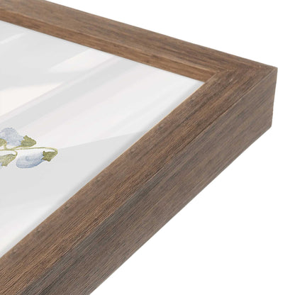 [Color:Walnut], Picture of art in a Walnut frame of the corner