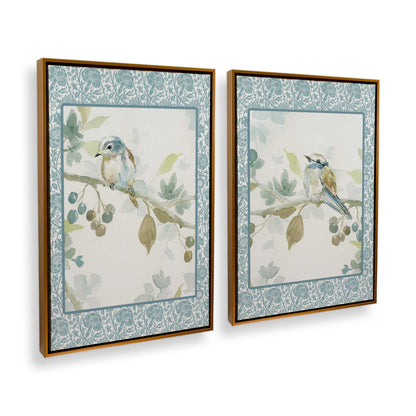 [Color:Polished Gold], Picture of art in a Polished Gold frame at an angle