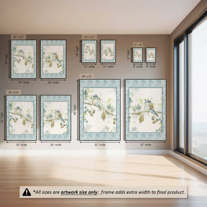 Sweet Little Songbird, Set of 2 Canvas Prints