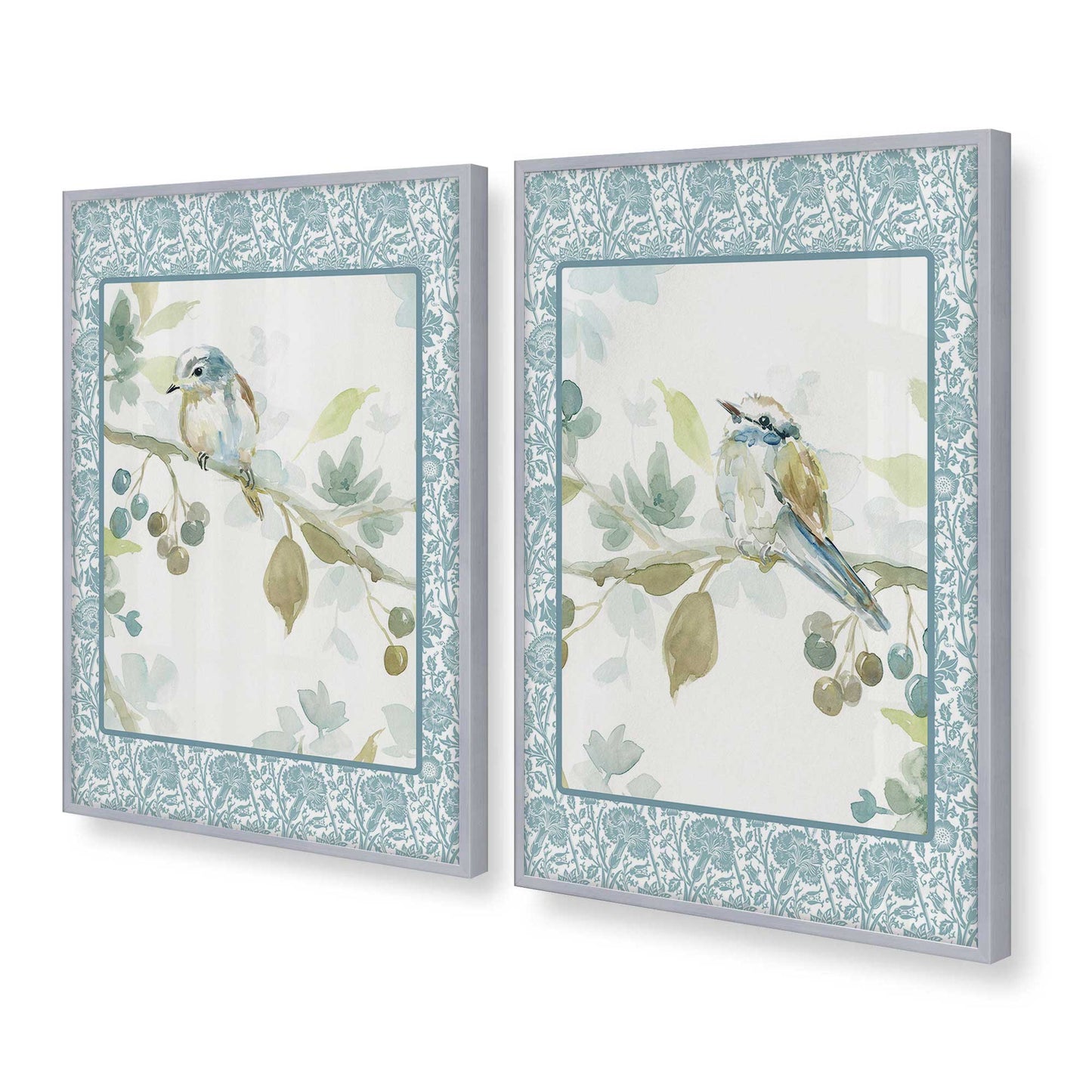 [Color:Polished Chrome], Picture of art in a Polished Chrome frame at an angle