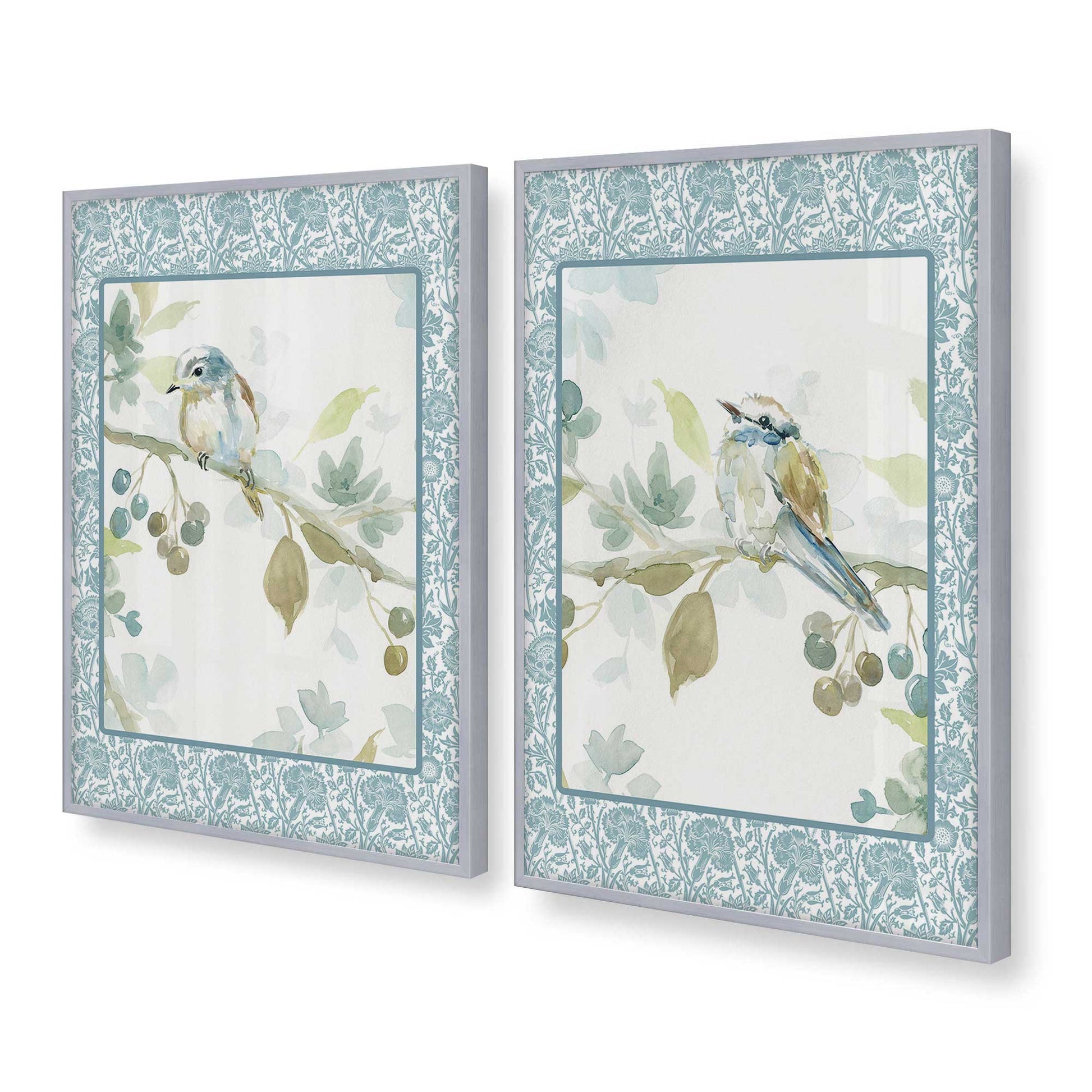 [Color:Polished Chrome], Picture of art in a Polished Chrome frame at an angle