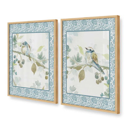 [Color:American Maple], Picture of art in a American Maple frame at an angle