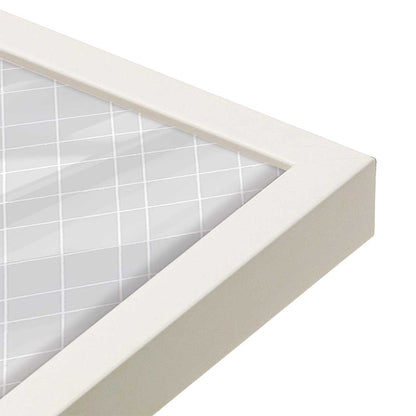 [Color:Opaque White], Picture of art in an Opaque White frame of the corner
