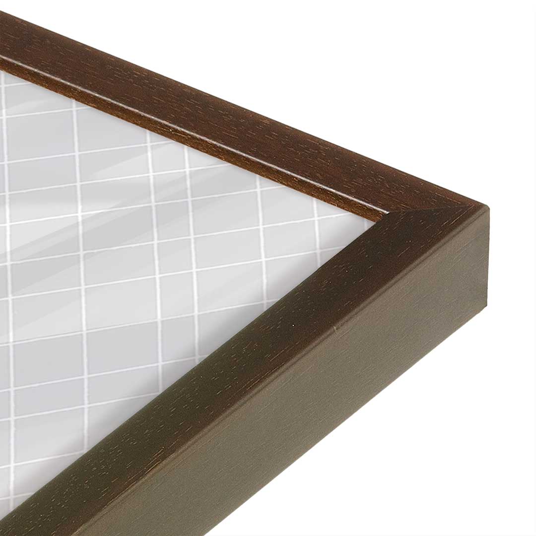 [Color:Belvinder Brown], Picture of art in a Belvinder Brown frame of the corner