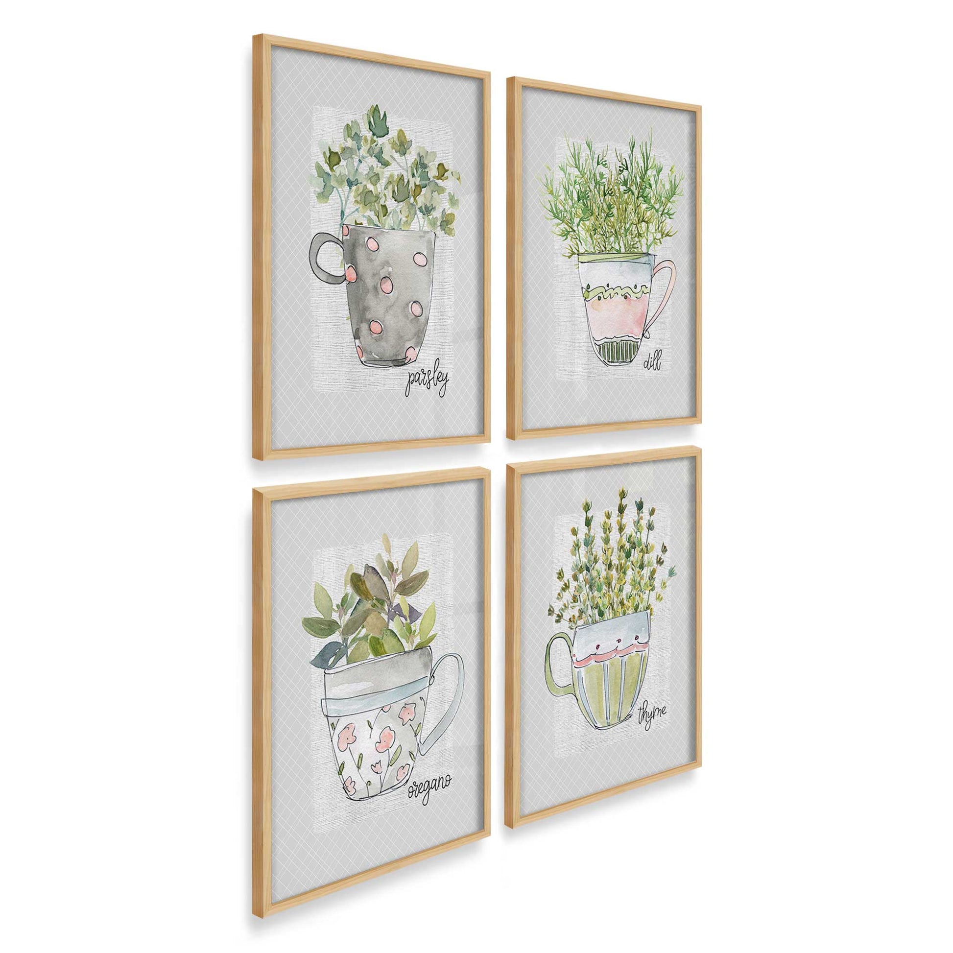 [Color:American Maple], Picture of art in an American Maple frame at an angle