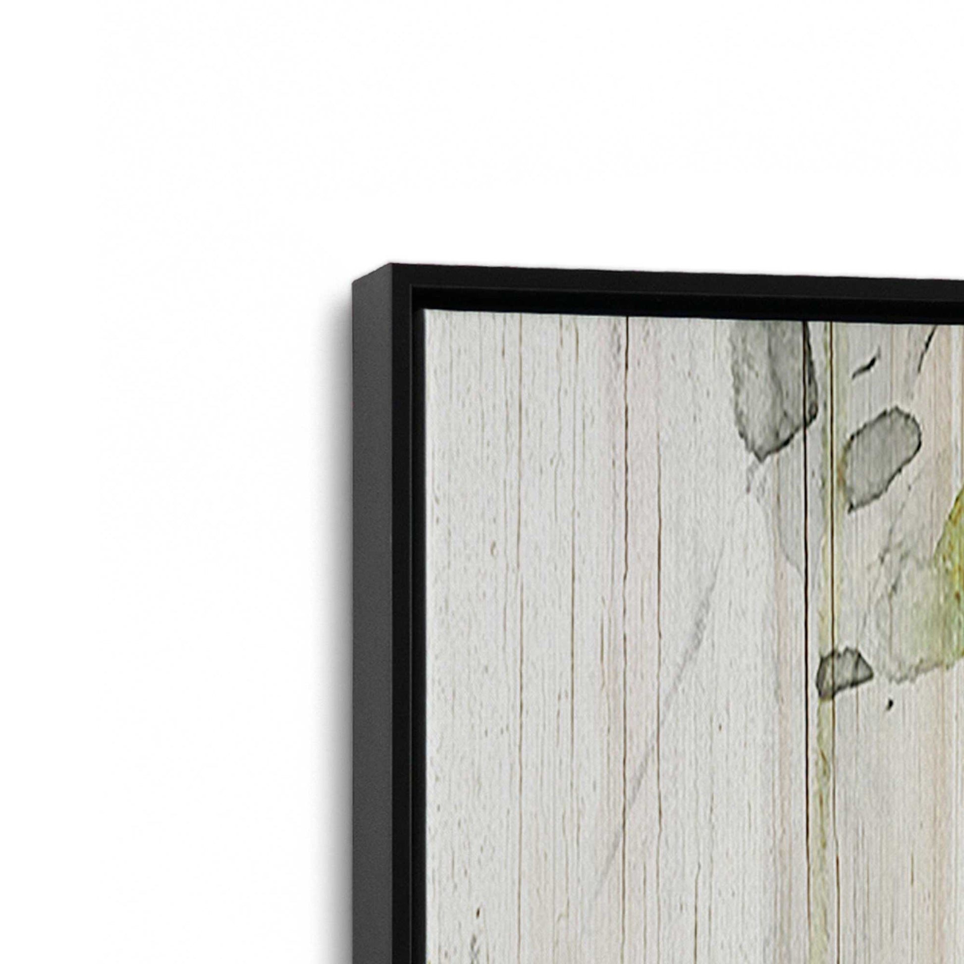 [Color:Satin Black], Picture of art in a Satin Black frame at an angle