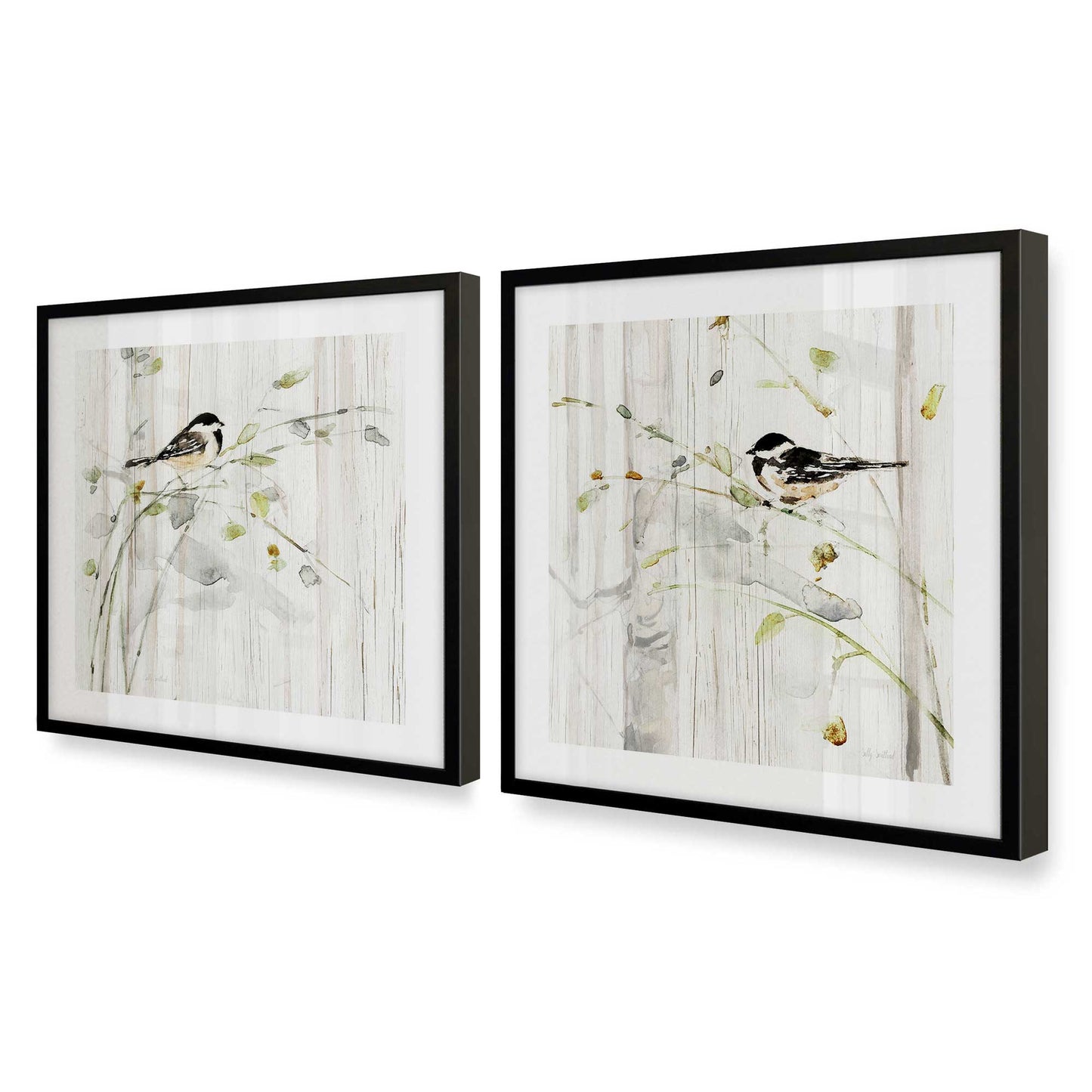 [Color:Satin Black], Picture of art in a Satin Black frame at an angle