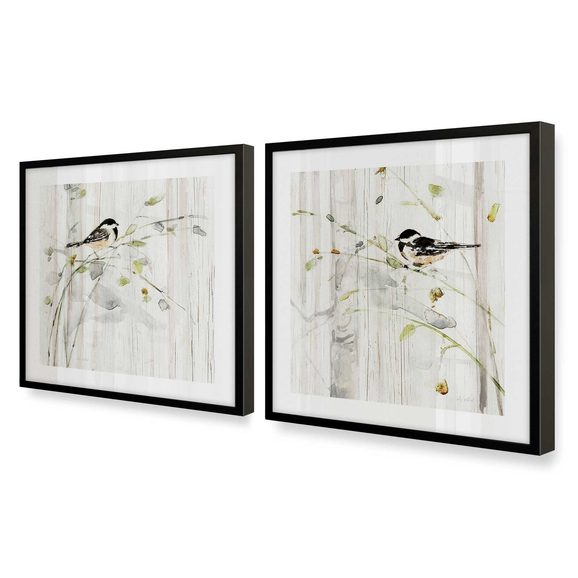 [Color:Satin Black], Picture of art in a Satin Black frame at an angle