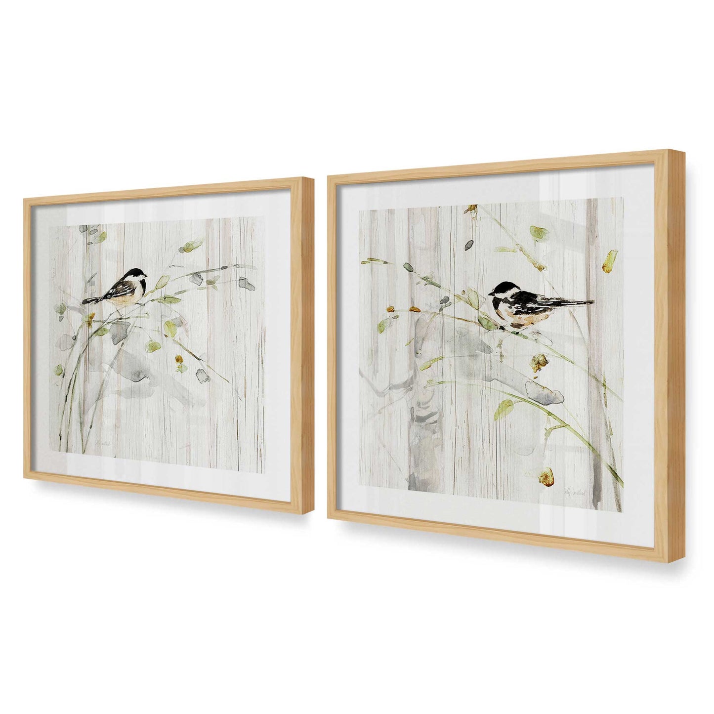 [Color:American Maple], Picture of art in an American Maple frame at an angle