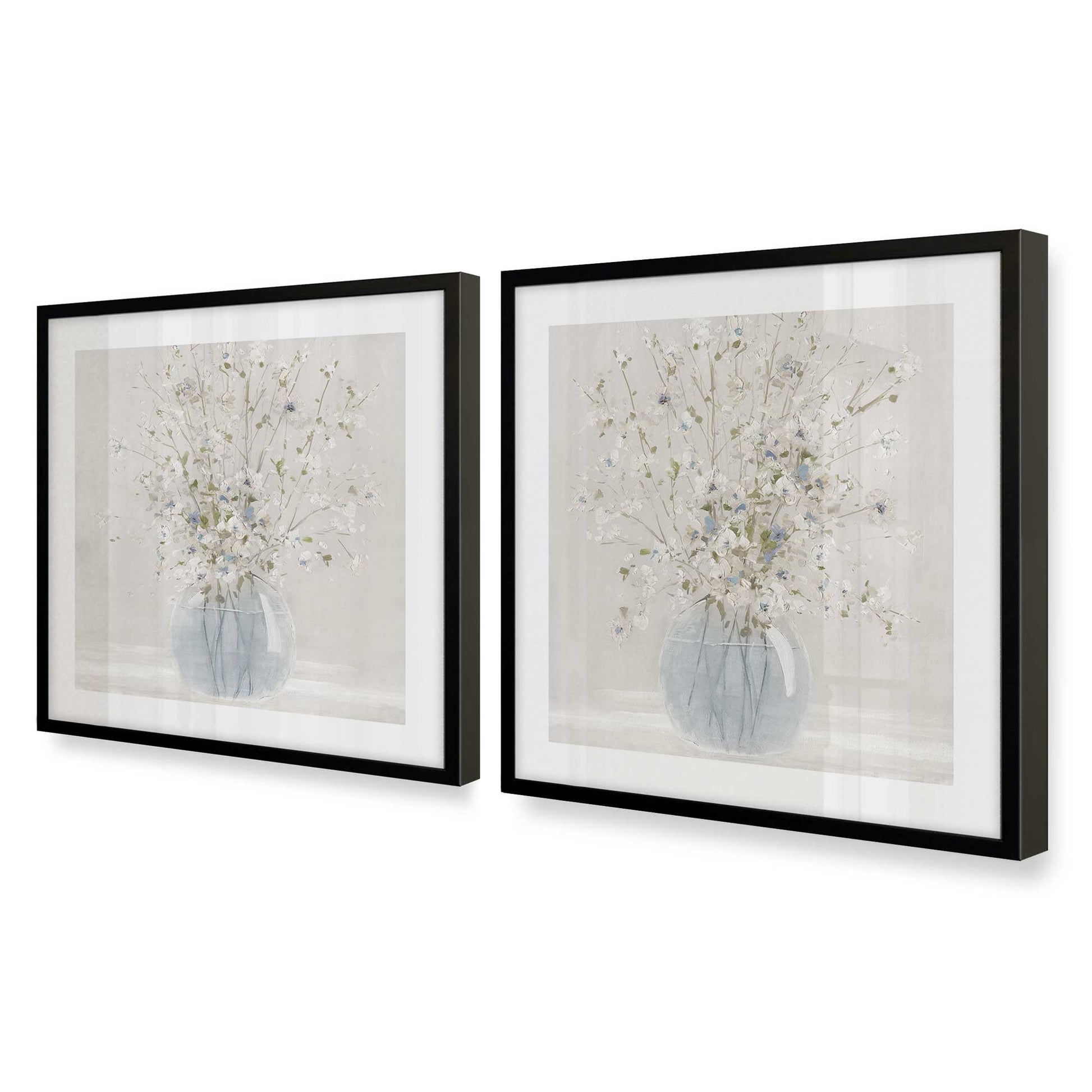 [Color:Satin Black], Picture of art in a Satin Black frame at an angle