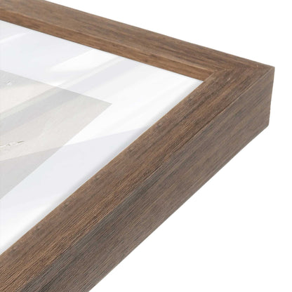 [Color:Walnut], Picture of art in a Walnut frame of the corner