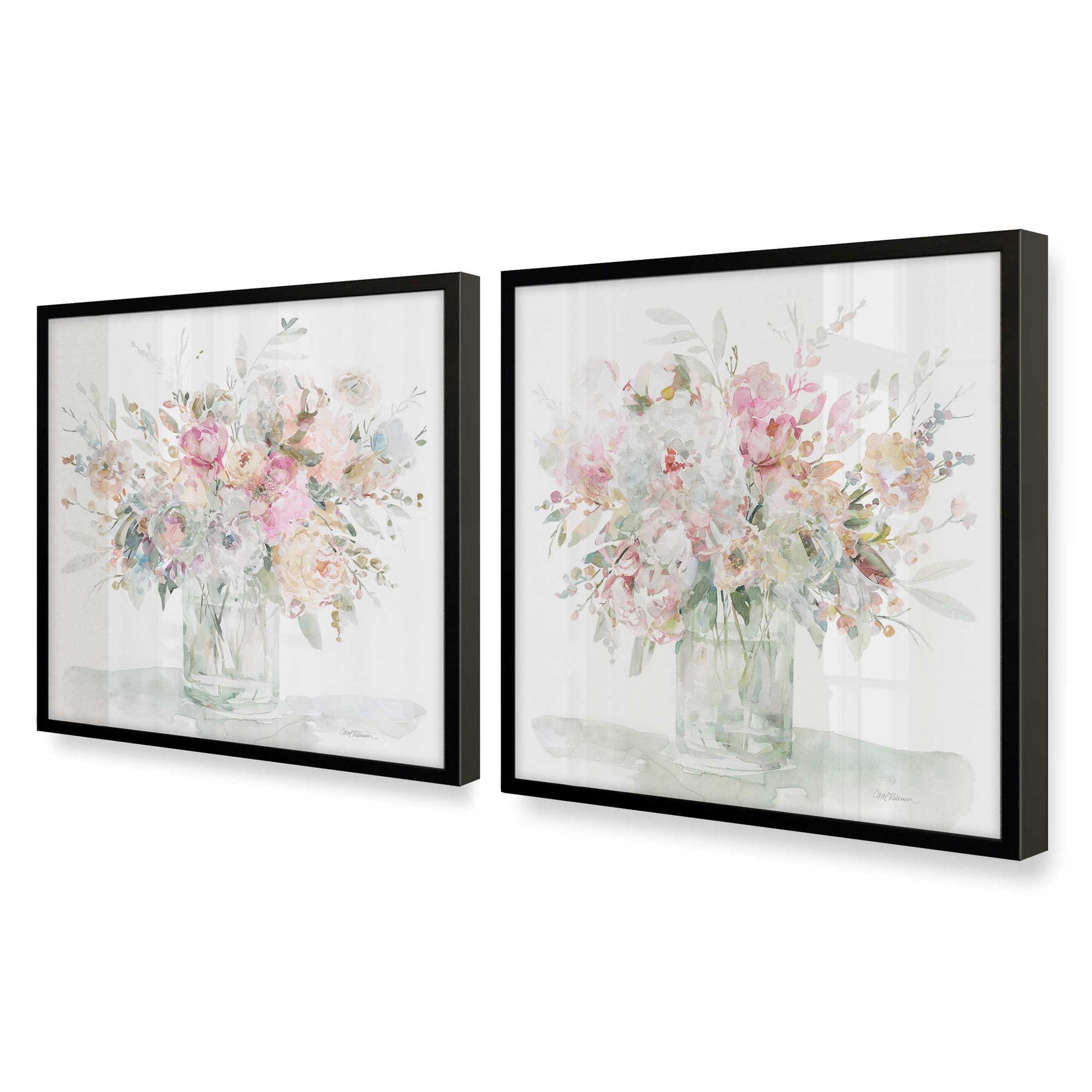[Color:Satin Black], Picture of art in a Satin Black frame at an angle