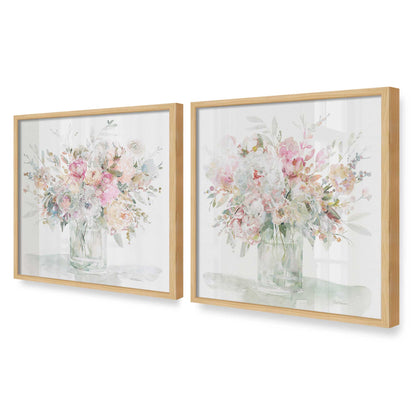 [Color:American Maple], Picture of art in an American Maple frame at an angle