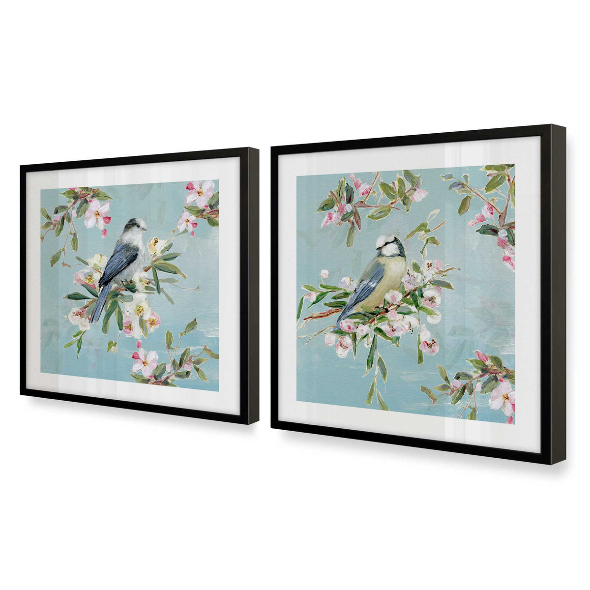 [Color:Satin Black], Picture of art in a Satin Black frame at an angle