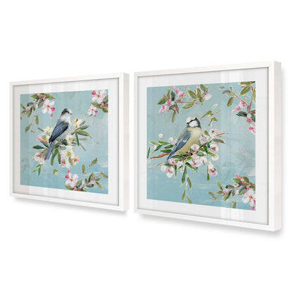 [Color:Opaque White], Picture of art in an Opaque White frame at an angle