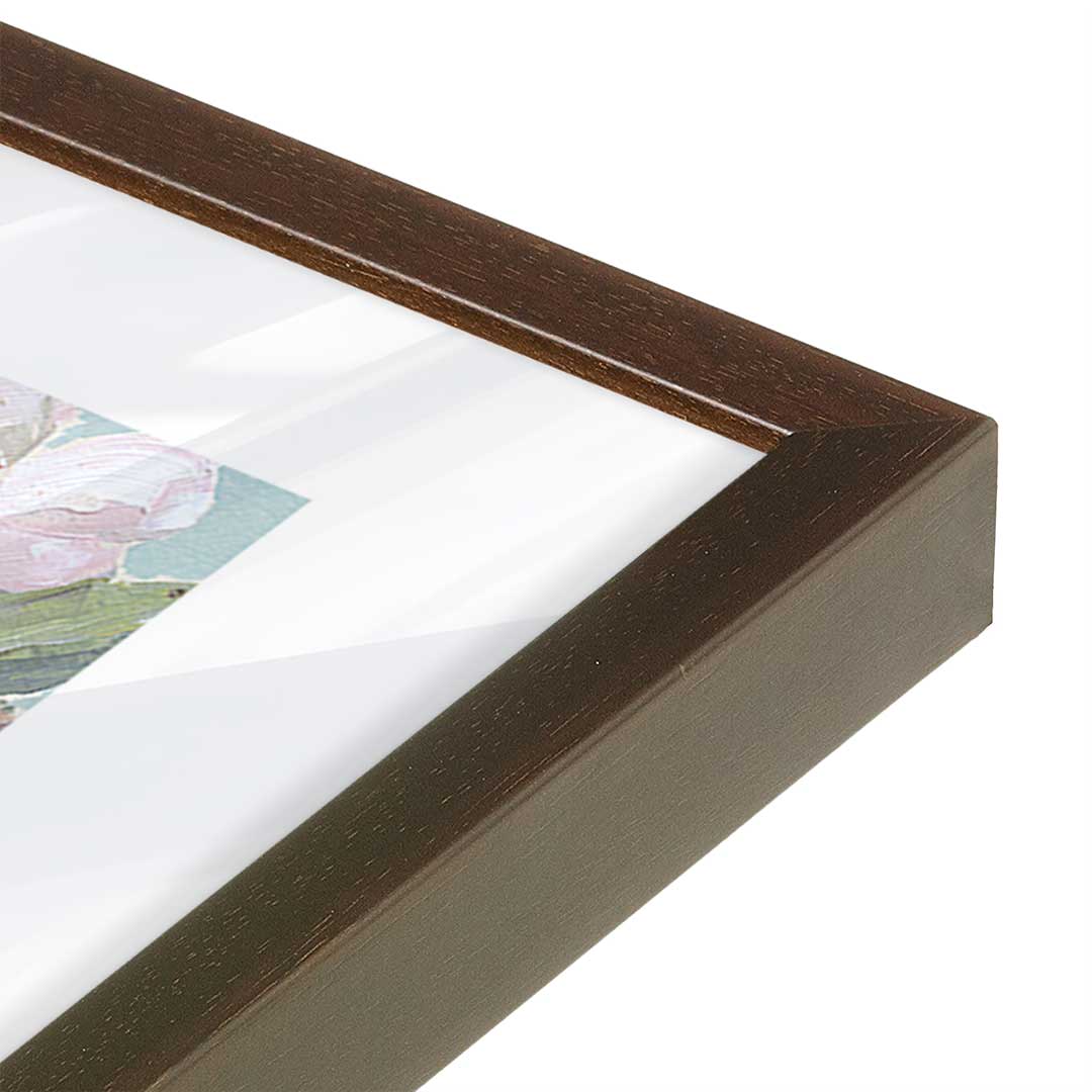 [Color:Belvinder Brown], Picture of art in a Belvinder Brown frame of the corner