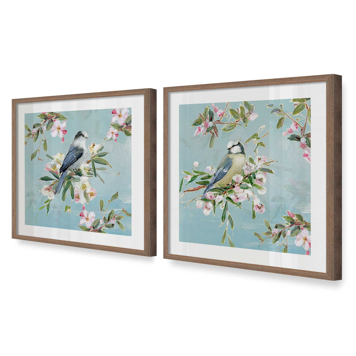 [Color:Walnut], Picture of art in a Walnut frame at an angle