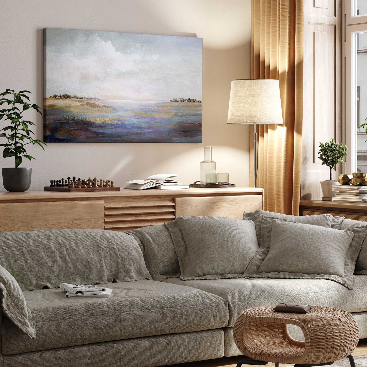 Soft Horizon Canvas Print