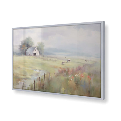 [Color:Polished Chrome], Picture of art in a Polished Chrome frame of the corner
