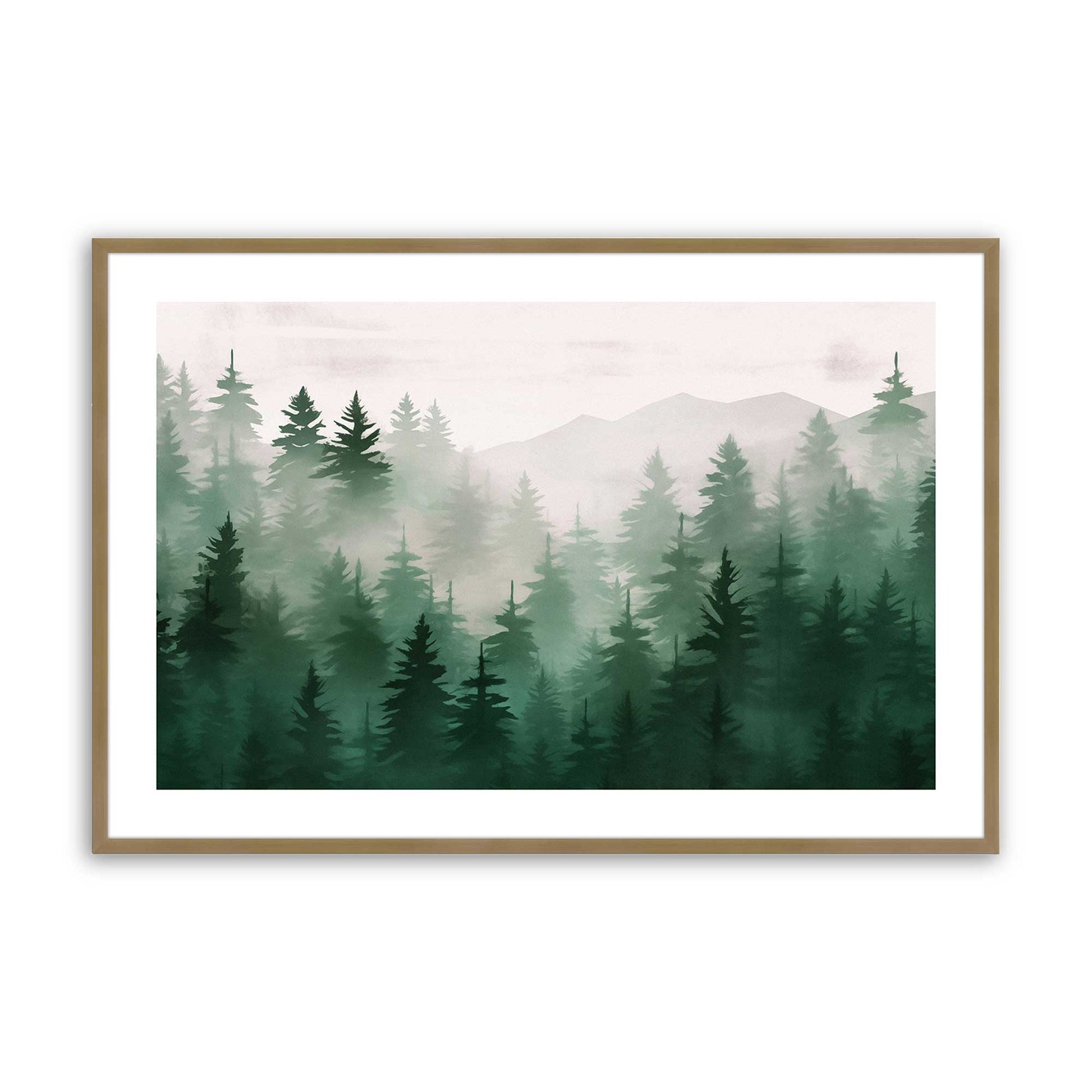 [Color:Brushed Gold], Picture of art in a Brushed Gold frame