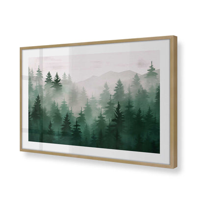[Color:Brushed Gold], Picture of art in a Brushed Gold frame of the corner