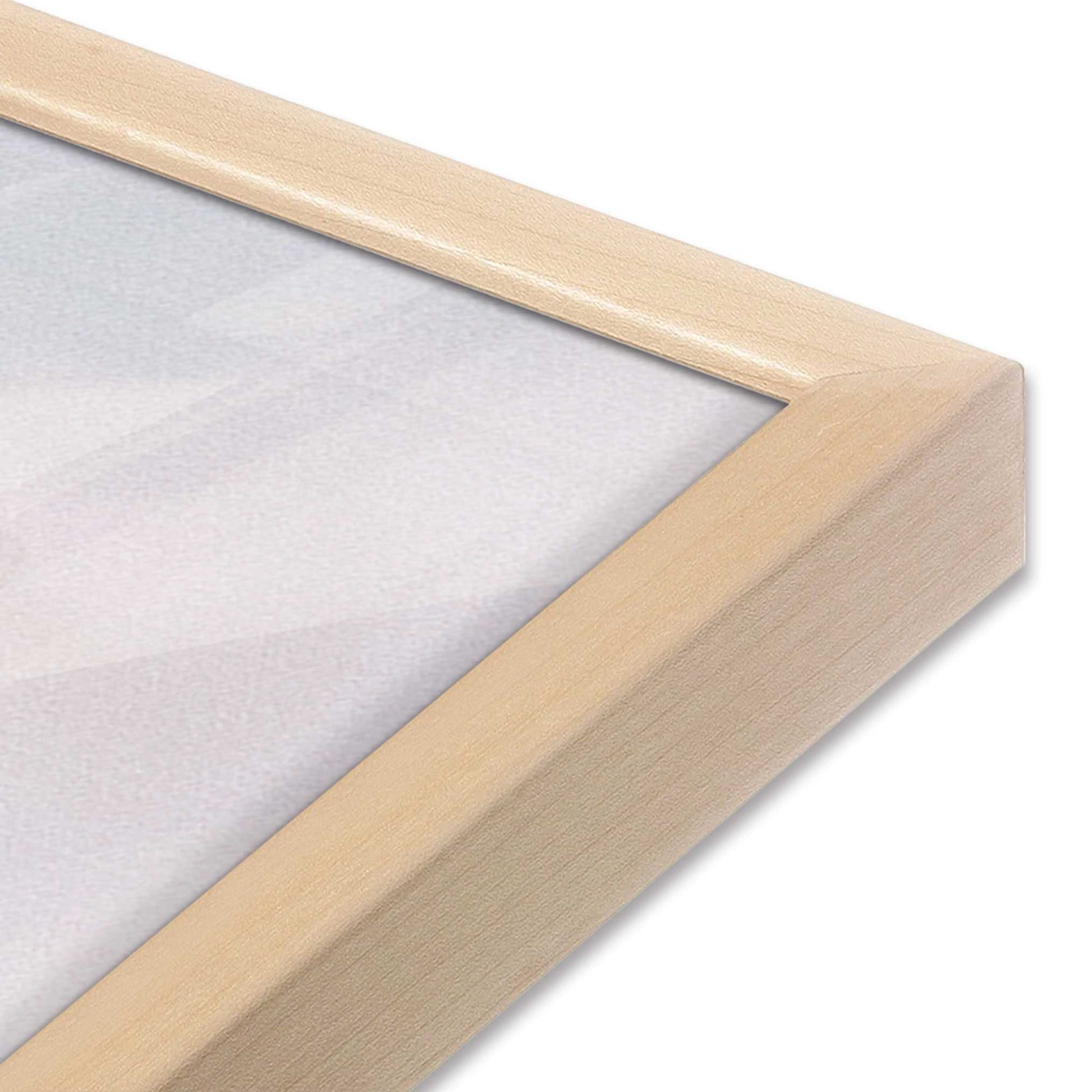 [Color:Raw Maple], Picture of art in a Raw Maple frame at an angle