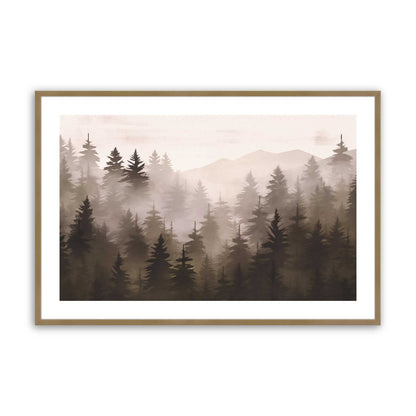 [Color:Brushed Gold], Picture of art in a Brushed Gold frame