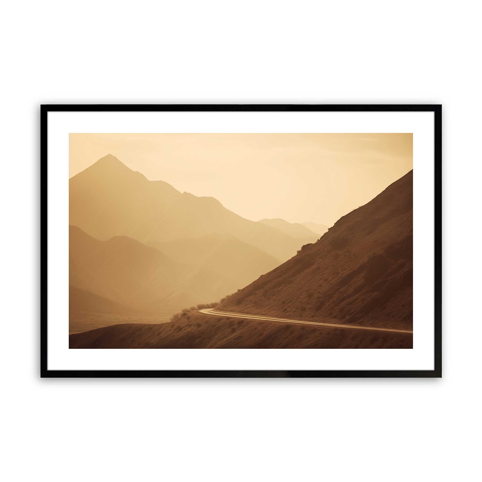 [Color:Satin Black], Picture of art in a Satin Black frame