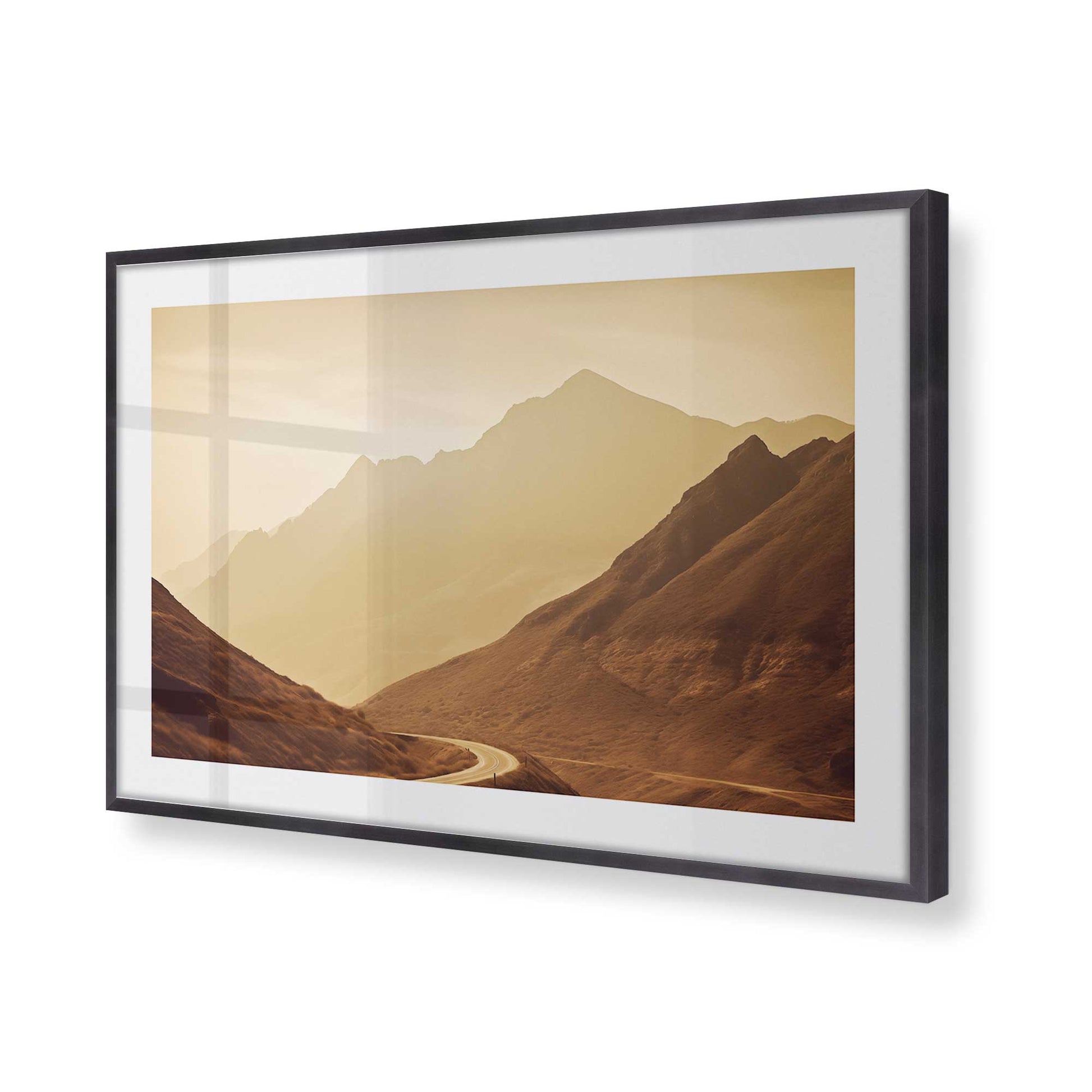 [Color:Weathered Zinc], Picture of art in a Weathered Zinc frame of the corner