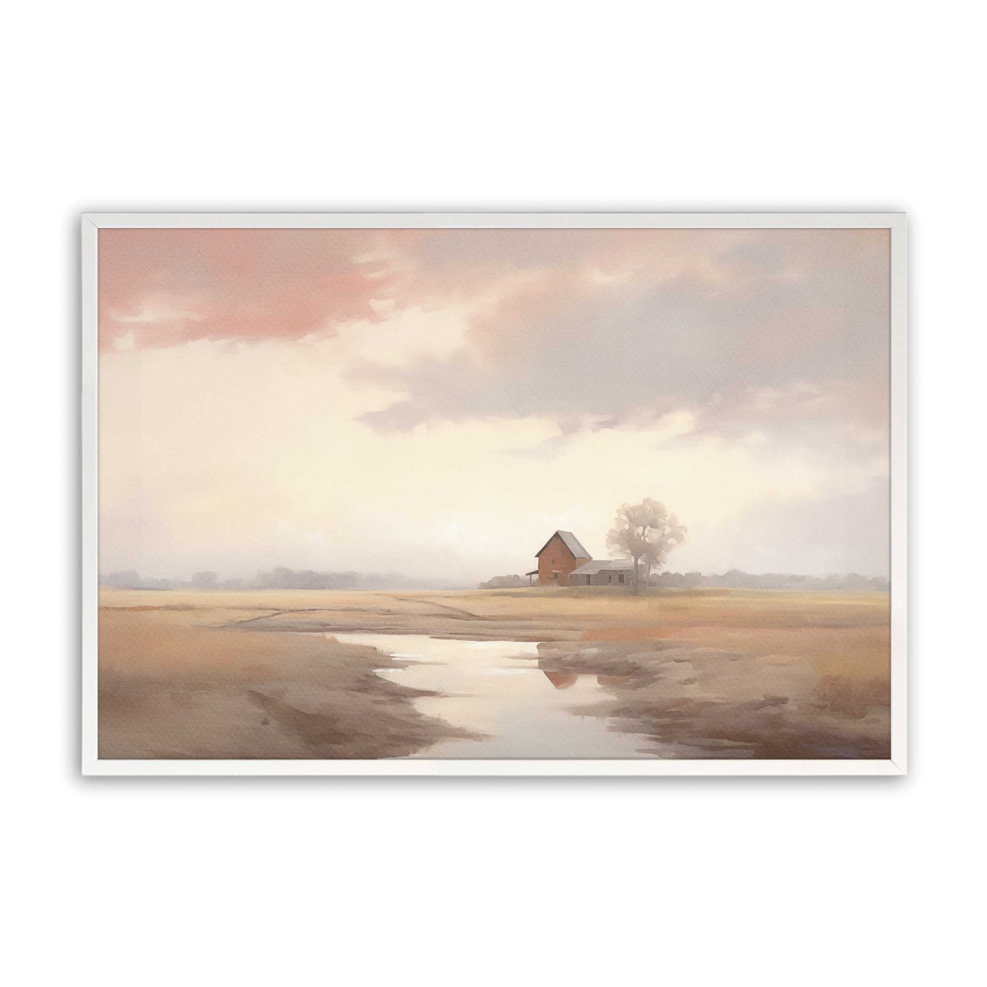 [Color:Opaque White], Picture of art in a Opaque White frame