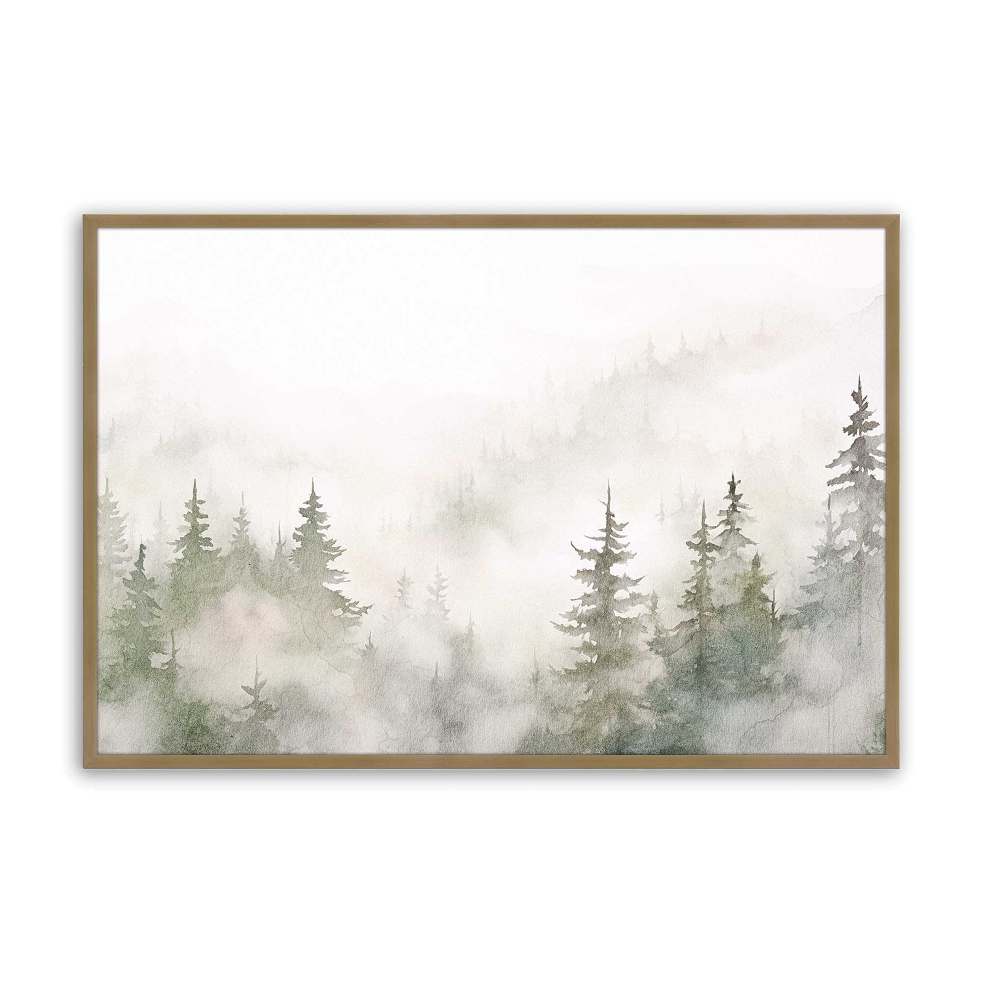 [Color:Brushed Gold], Picture of art in a Brushed Gold frame