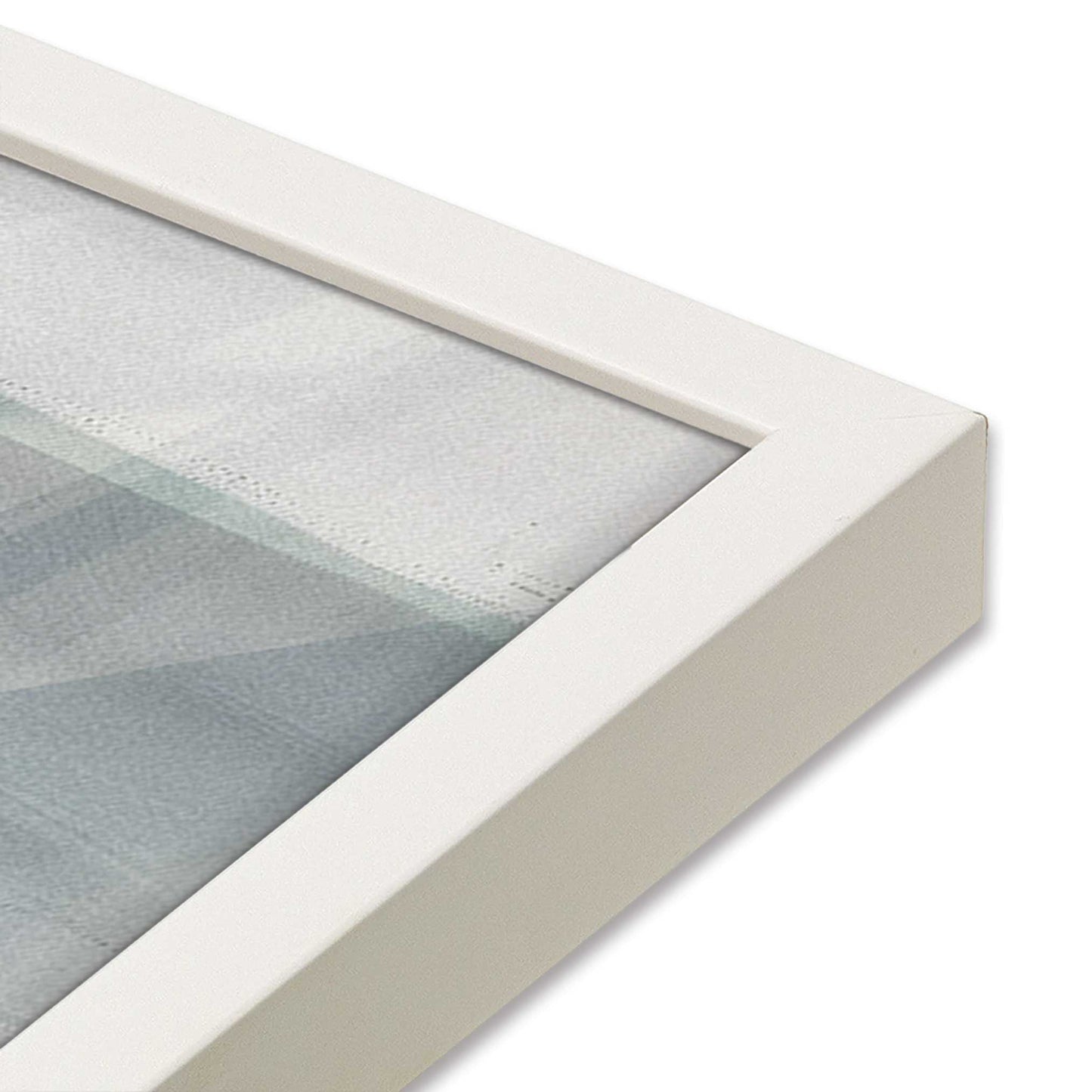 [Color:Opaque White], Picture of art in a Opaque White frame at an angle