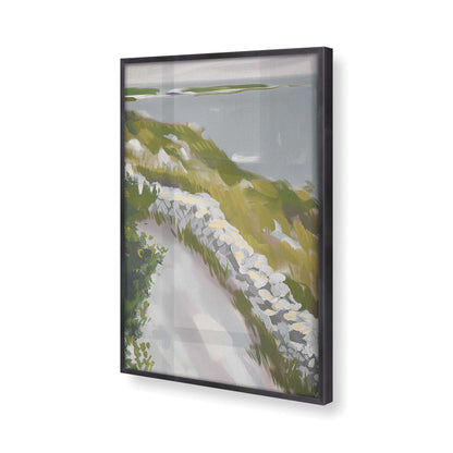 [Color:Weathered Zinc], Picture of art in a Weathered Zinc frame of the corner