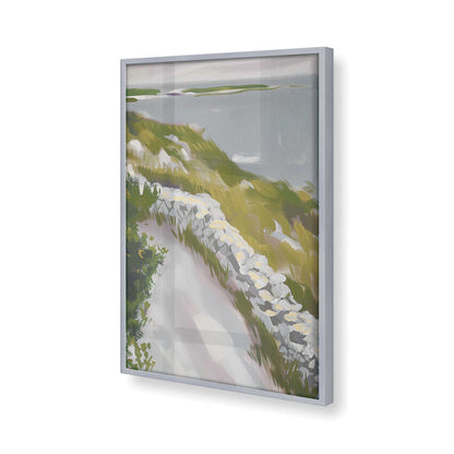 [Color:Polished Chrome], Picture of art in a Polished Chrome frame of the corner