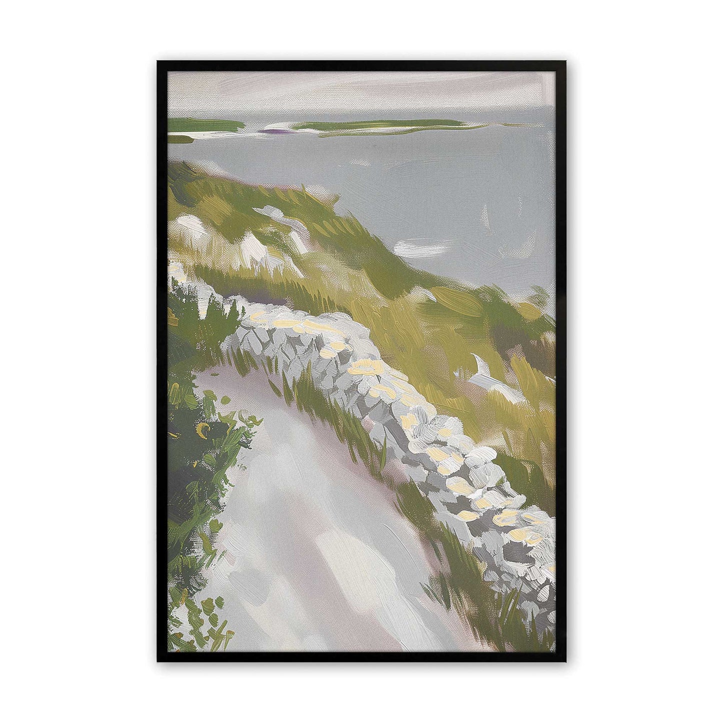 Seaside Road Art Print, Set of 2