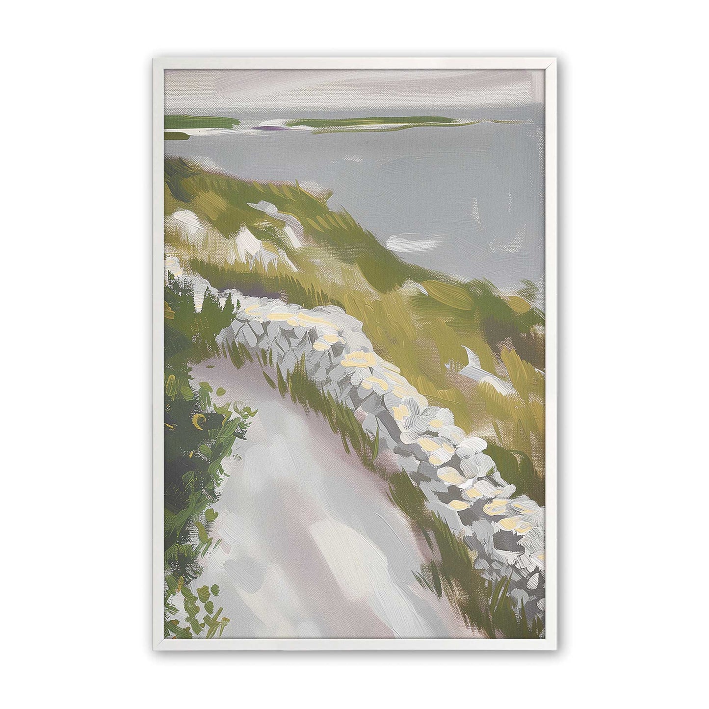 Seaside Road Art Print, Set of 2