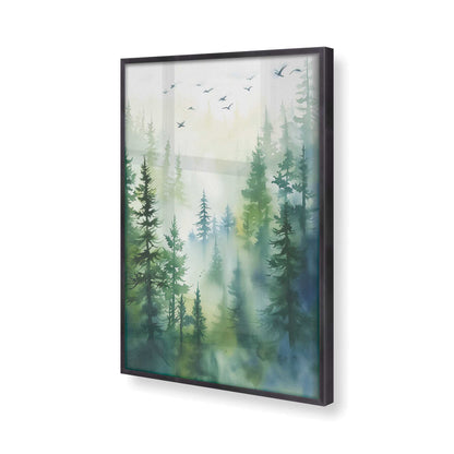 [Color:Weathered Zinc], Picture of art in a Weathered Zinc frame of the corner