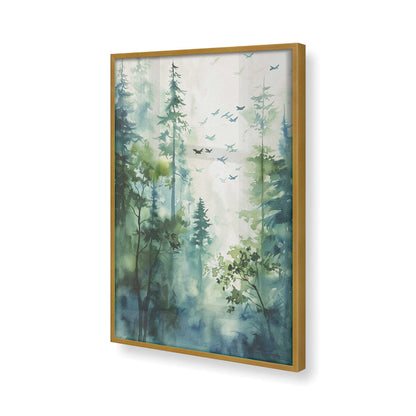 [Color:Polished Gold], Picture of art in a Polished Gold frame of the corner