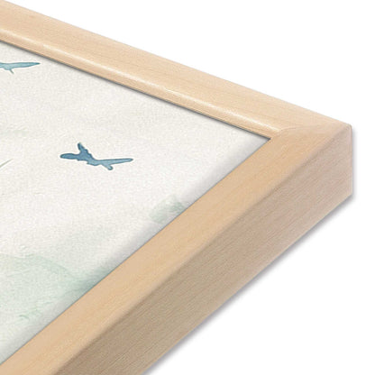 [Color:Raw Maple], Picture of art in a Raw Maple frame at an angle